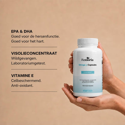 Femoria Omega 3 Capsules (Halal Gelatine)